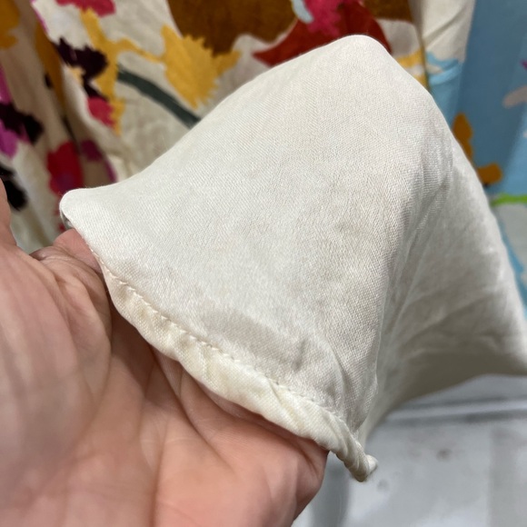 ANTHROPOLOGIE CONDITIONS APPLY BLOOMING LONG SLEEVE COLLARED BLOUSE (a133) - Picture 10 of 16